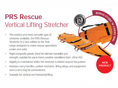 PRS Rescue Vertical Lifting Stretcher